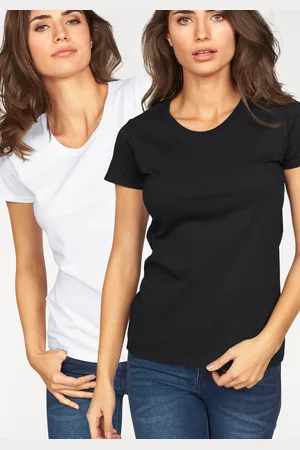 Fruit Of The Loom Rundhalsshirt »Lady Fit Premium«, (Packung, 2 tlg., 2er-Pack)