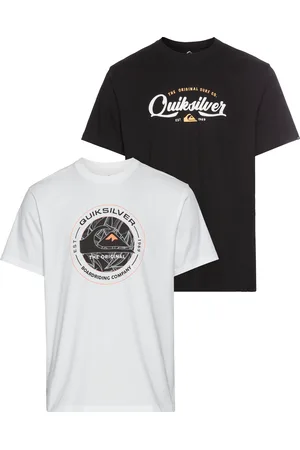 Quiksilver T-Shirt »FLYING DISC UNDERTO SHORT SLEEVE PACK YM«, (2 tlg.), Doppelpack T-Shirt mit Print