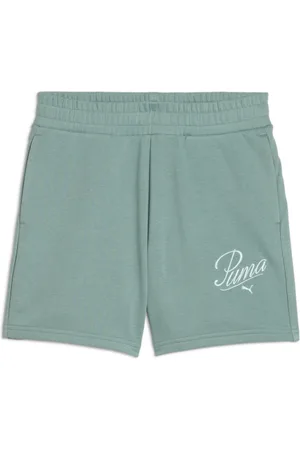 PUMA Trainingsshorts »ESS SCRIPT HIGH-WAIST SHORTS 5"«