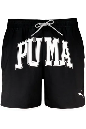 PUMA Badeshorts, (1 St.), mit auffälligem Logo-Schriftzug
