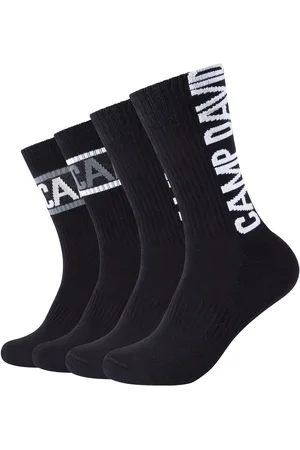Camp David Socken »cushioned«, (4er Pack), mit auffälligem Markenlogo-Design