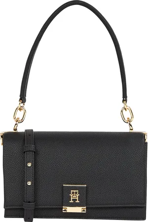 Tommy Hilfiger Umhängetasche »TH HER MED CROSSOVER«, Abendtasche, Clutch, Mini Bag mit goldfarbenem Highlights