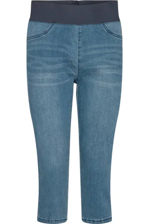 Freequent Caprileggings »FQSHANTAL-CA-DENIM«, mit extra breitem Bund