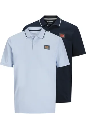 JACK & JONES Poloshirt »JJHUDSON POLO SS 2PK MP PLS«, (2 tlg.), aus Pikeequalität