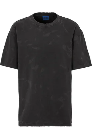 Hugo Blue T-Shirt »Nustroyo«, mit used-Details