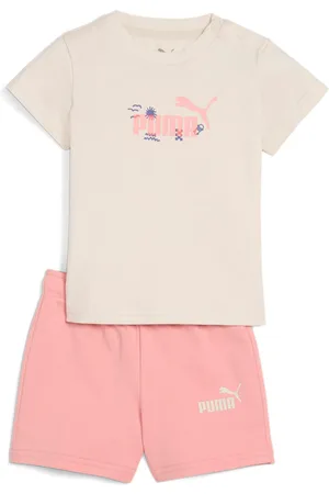 PUMA Trainingsanzug »MINICATS SANDY ADVENTURES TEE AND SHORTS SET INF«, (2 tlg.)