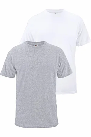 Fruit Of The Loom T-Shirt, (Packung, 2 tlg.), aus reiner Baumwolle