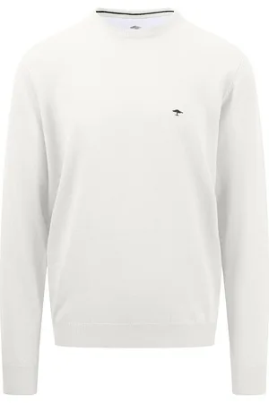 Fynch-Hatton Strickpullover, mit Stickerei auf der Brust