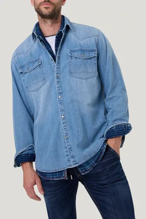 Pioneer Jeanshemd, mit Brusttaschen, in blauer Waschung