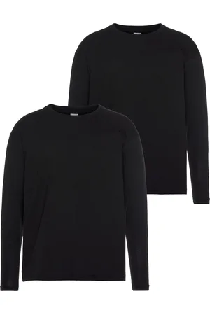 Fruit Of The Loom Langarmshirt, (Packung, 2 tlg.), aus reiner Baumwolle