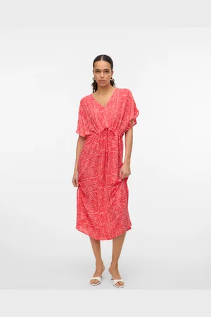 VERO MODA Maxikleid »VMMENNY SS 7/8 KAFTAN WVN GA«