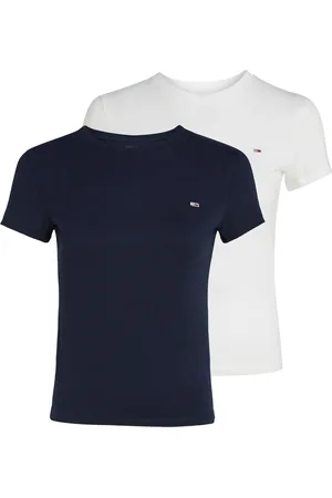 Tommy Hilfiger T-Shirt »TJW 2PACK C-NECK TEE«, (Packung, 2 tlg., 2er), mit Logo-Stickerei