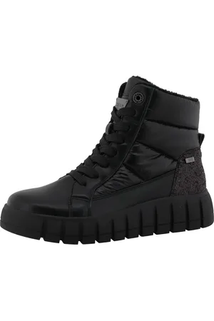 TOM TAILOR Schnürboots, Keilabsatz, Plateau, Schnürstiefelette mit schöner Ziersteppung