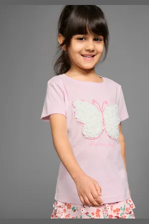 KangaROOS T-Shirt »Aufwendige Schmetterling-Applikation«, T-Shirt mit aufwendiger 3D-Applikation