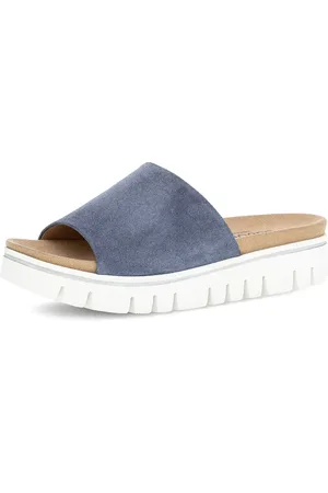 Gabor Pantolette, Keilabsatz, Sommerschuh, Schlappen mit Gummizug, Weite G