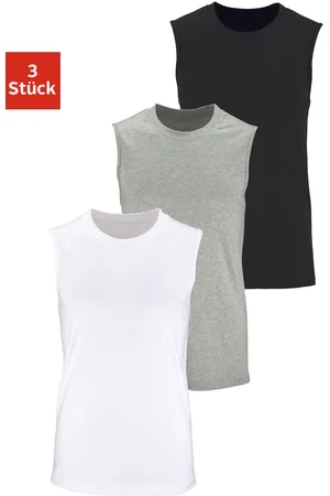 H.I.S Muscleshirt, (Packung, 3 tlg.), mit Rundhalsausschnitt