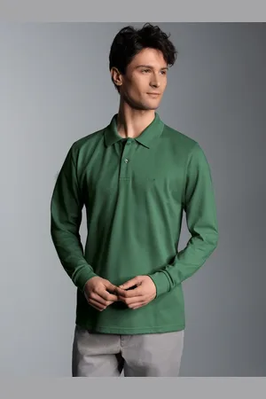 Trigema Poloshirt » Langarm Poloshirt mit Armbündchen«, (1 tlg.)
