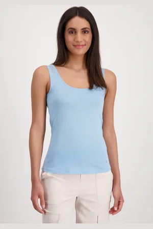 monari Tanktop, mit Glitzersteinchen an den Trägern