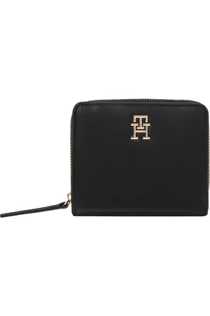 Tommy Hilfiger Geldbörse »TH LOGOTAPE MED ZA«, Damen Geldbeutel, Portemonnaie, Kartenetui mit edelm TH-Logo-Element