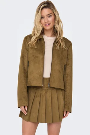 ONLY Kurzjacke »ONLTULIP FAUX SUEDE ZIP JACKET OTW«