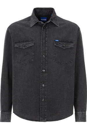 Hugo Blue Jeanshemd »Ebino«, mit Brusttaschen