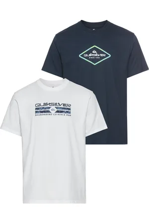 Quiksilver T-Shirt »NATUREMAD INSID QUA SHORT SLEEVE PACK YM«, (2 tlg.), Doppelpack T-Shirt mit Print, 2 Stück