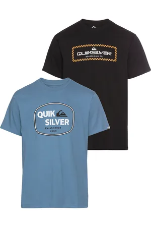 Quiksilver T-Shirt »JUST FRAMED LOCKUP SHORT SLEEVE PACK YM«, (2 tlg.), Doppelpack T-Shirt mit Print, 2 Stk
