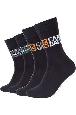 Camp David Socken »casual«, (4er Pack), mit Markenlogo