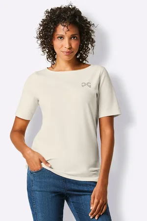 CREATION L PREMIUM Kurzarmshirt »Pima-Baumwoll-Shirt«, (1 tlg.)