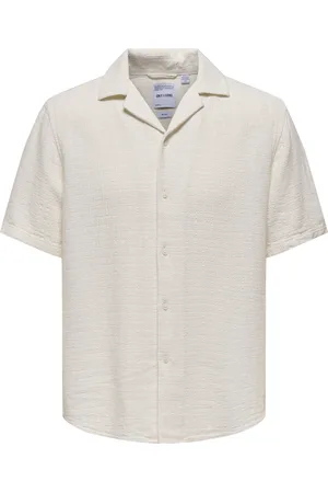 Only & Sons Kurzarmhemd »ONSLATHAM RLXSS RESORT LINEN STRUC 0257«