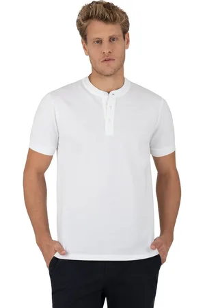 Trigema T-Shirt » Henley Shirt mit Knopfleiste«, (1 tlg.)