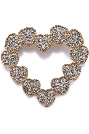Firetti Brosche »Schmuck Geschenk Ansteckschmuck Herz«, mit Glasstein