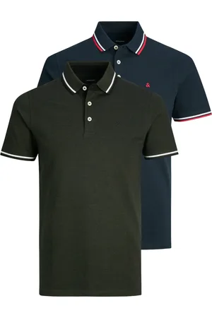 JACK & JONES Poloshirt »JJEPAULOS POLO SS 2PK MP NOOS«, (Packung, 2 tlg., 2er-Pack)