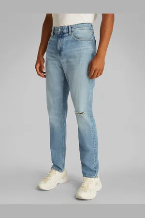 Calvin Klein Destroyed-Jeans »SLIM TAPER«, in hellblauer Waschung