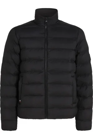 Tommy Hilfiger Steppjacke »BT-MID WEIGHT STAND COLLAR JKT-B«, in Großen Größen, Logo Stoffaufnäher unten links