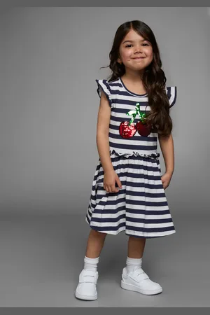 Kidsworld Jerseykleid »für kleine Mädchen«, festlich, kniefrei, verspielt, aus Baumwollmischung