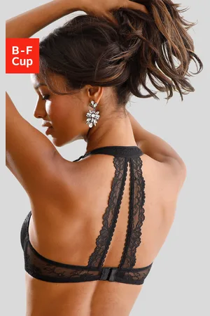 Lascana Neckholder-BH, Dessous mit softem Neckholder und Spitzenrücken, sexy Dessous