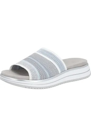 Remonte Pantolette, Keilabsatz, Sommerschuh, Schlappen mit praktischem Elastikeinfass