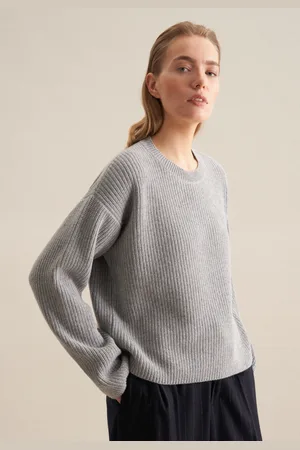 Seidensticker Strickpullover »Schwarze Rose«, Langarm Rundhals Uni