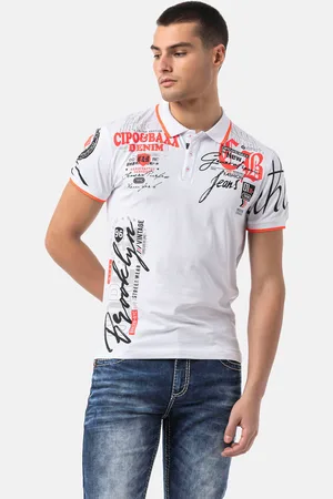 Cipo & Baxx Poloshirt, mit markantem Print