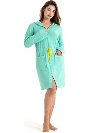 KangaROOS Damenbademantel »Kira, ideal für Sauna & Spa, Hotelbademantel, Morgenmantel«, (1 St.), mit Bindekordel, kurz, Bademäntel für Damen, XS-3XL
