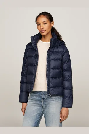Tommy Hilfiger Steppjacke »LW DOWN CASUAL JACKET«, mit Kapuze, mit Logoprägung