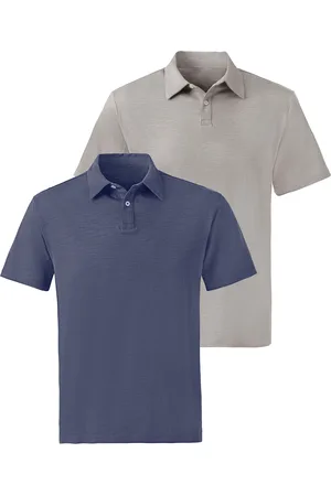 john devin Poloshirt, (Packung, 2 tlg., 2er-Pack), aus besonderer slub-yarn Qualität
