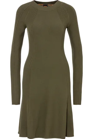 HUGO BOSS Strickkleid »C_Firo«, mit modernem Strukturmix