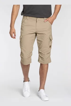 Bruno Banani Jeansbermudas, schmale Passform, gerade Beinform, mit Cargotaschen