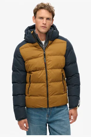 Superdry Steppjacke »HOOD COLOUR BLOCK SPORT PUFFER«, mit Kapuze