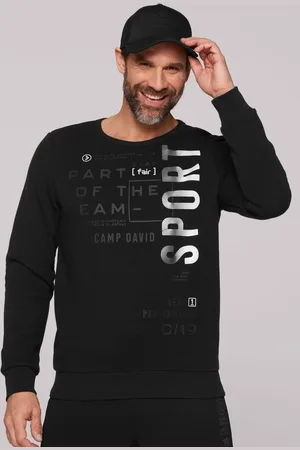 Camp David Sweatshirt, mit Schriftzügen