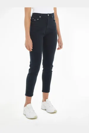 Tommy Hilfiger Webhose »TJW MOM SLIM UH GD«, mit Logostickerei