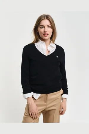 GANT V-Ausschnitt-Pullover »EXTRAFINE LAMBSWOOL V-NECK«