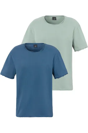 john devin T-Shirt, (Packung, 2), Relaxed Fit, Kurzarm, Freizeitshirt mit Rundhals aus reiner Baumwolle